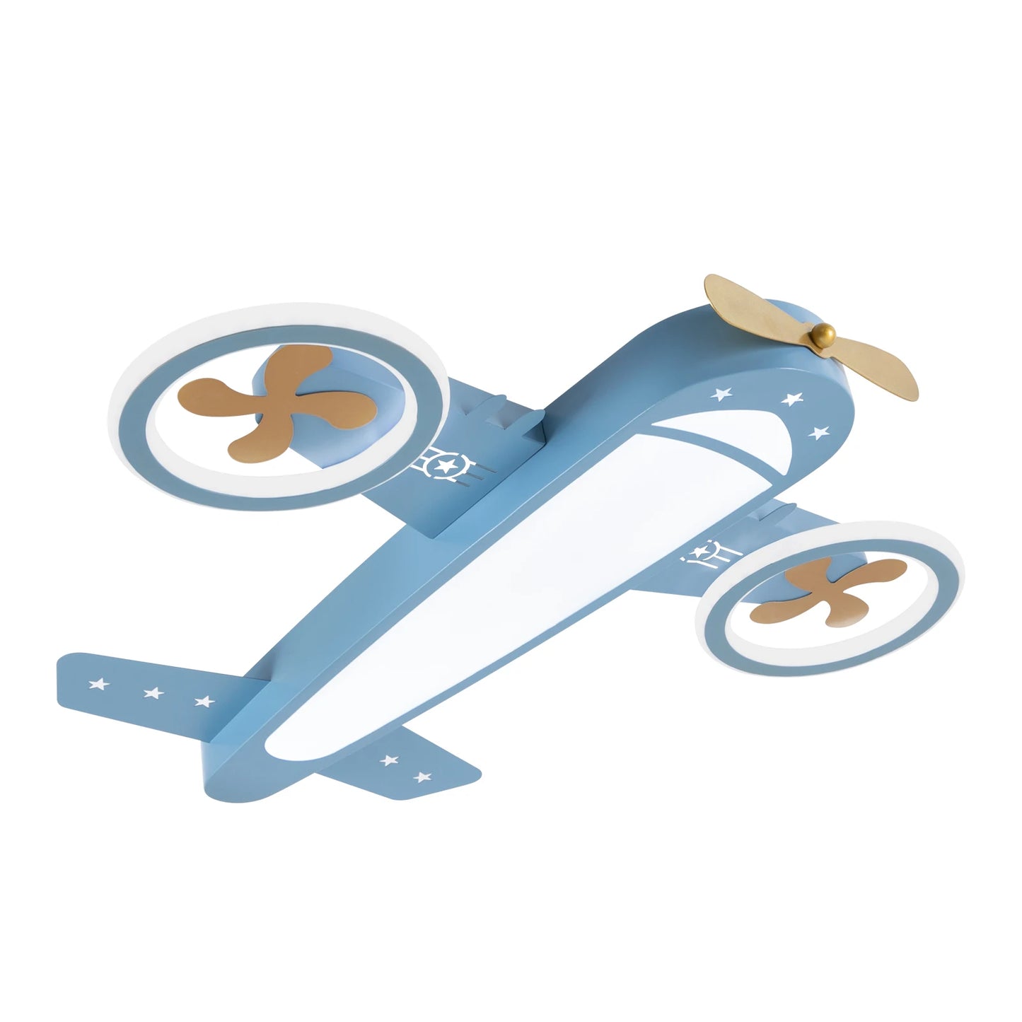 Dimmable Remote Control LED Ceiling Light Fixture with Fans for Bedroom