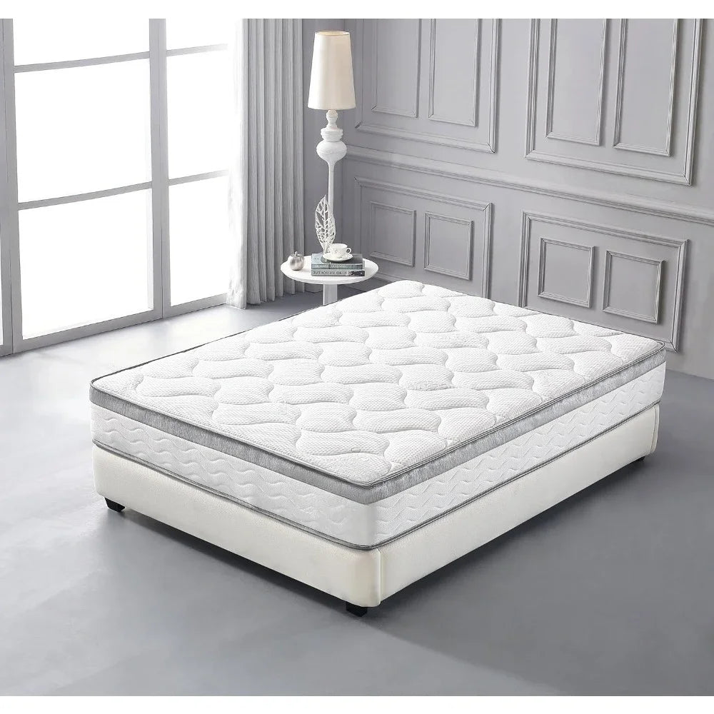 Ljustra Organic Cotton 10 Inch Comfort Plush Euro Top Mattress