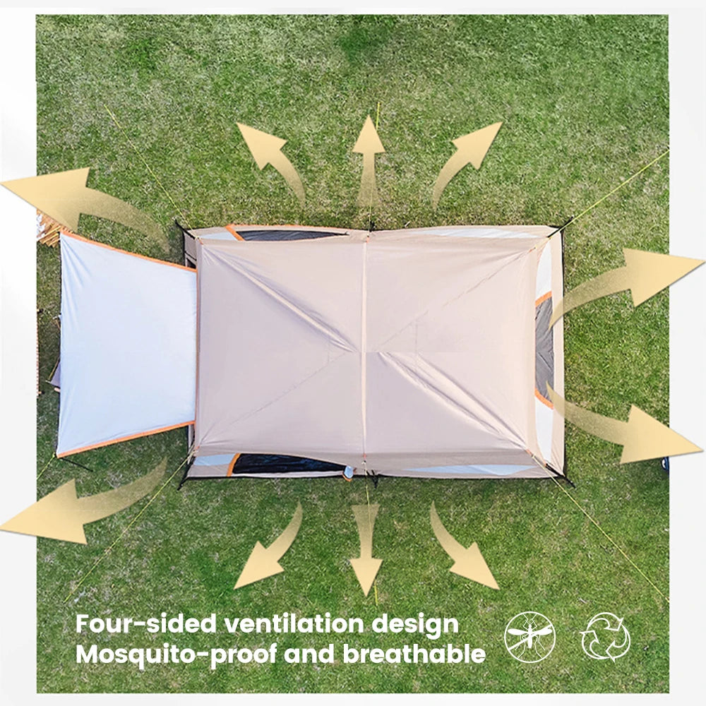 Sonuto Camping Family Tent 3-12 Person Double Layer Oversize Outdoor