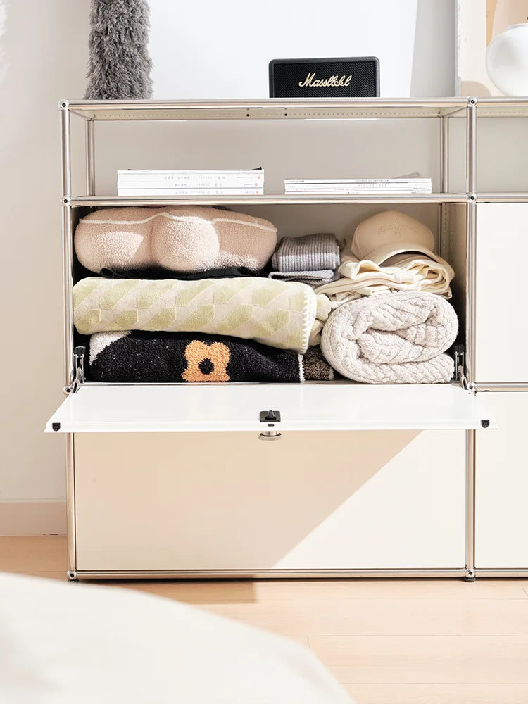 Ljustra Metal Corner TV Stand Storage Cabinet for Living Room Furniture