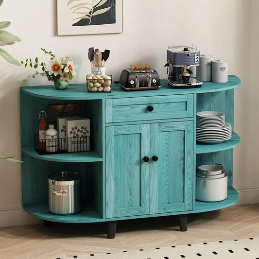 Sideboard Buffet Cabinet with Power Outlet and Storage for Kitchen
