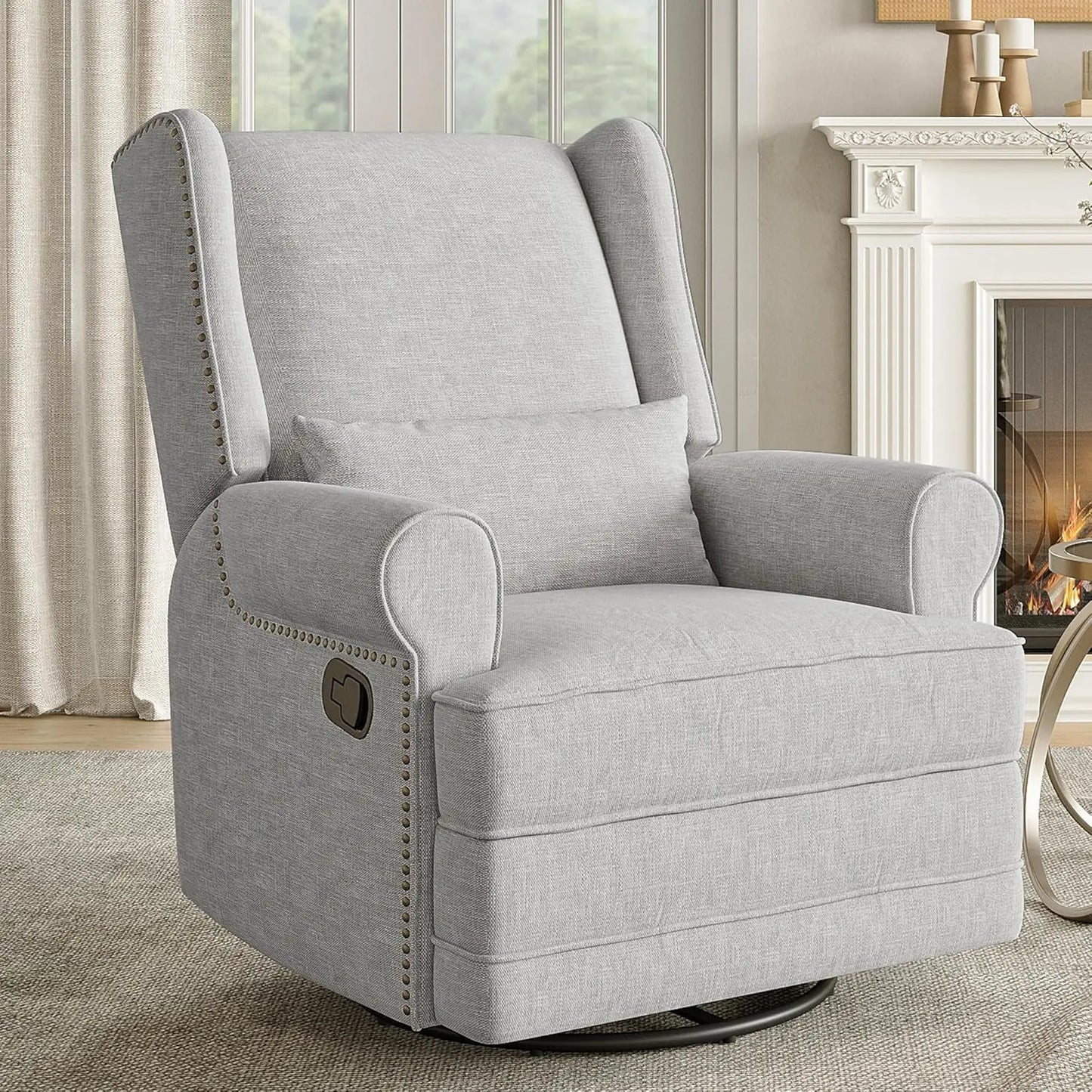 Ljustra RoyalCraft Swivel Recliner Chair Extra Large Footrest Glider