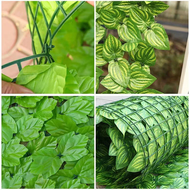 Artificial Ivy Hedge Fence Panels Faux Privacy Screen for Garden Balcony