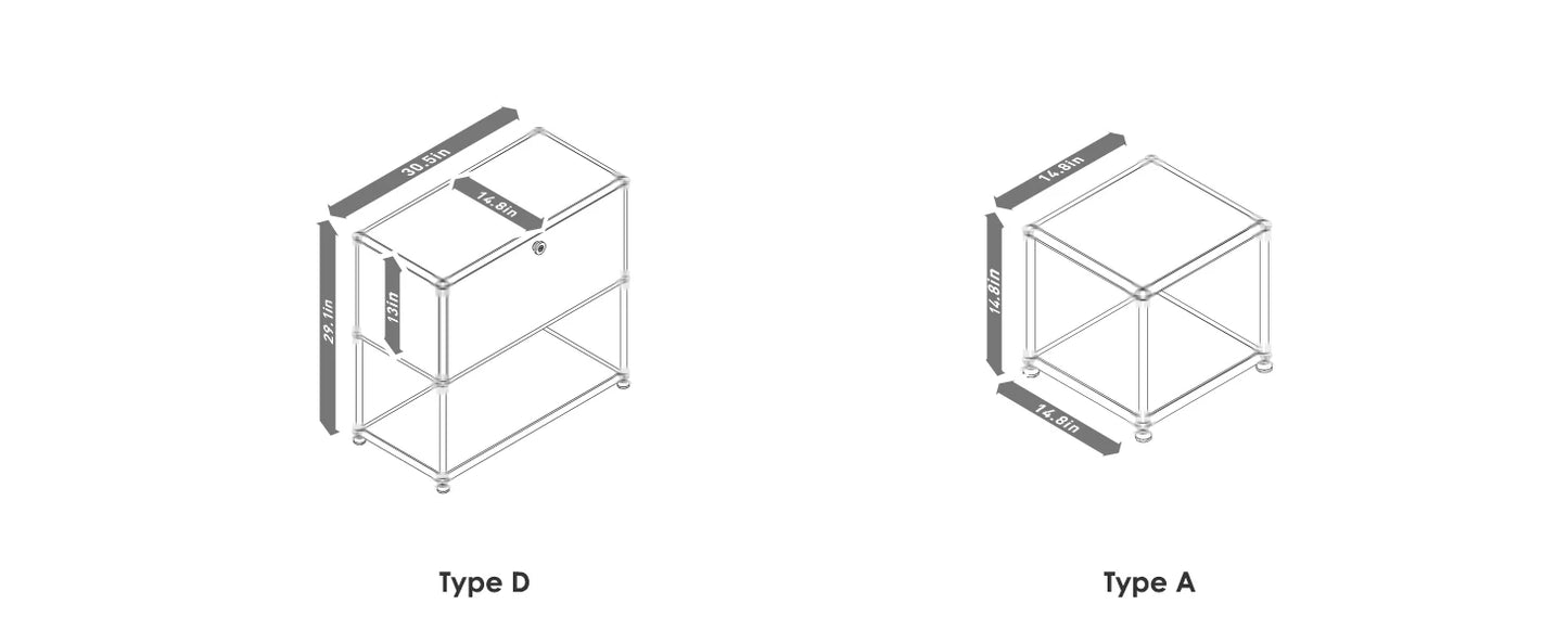 Modern Modular TV Stand Storage Cabinet Stainless Steel Furniture