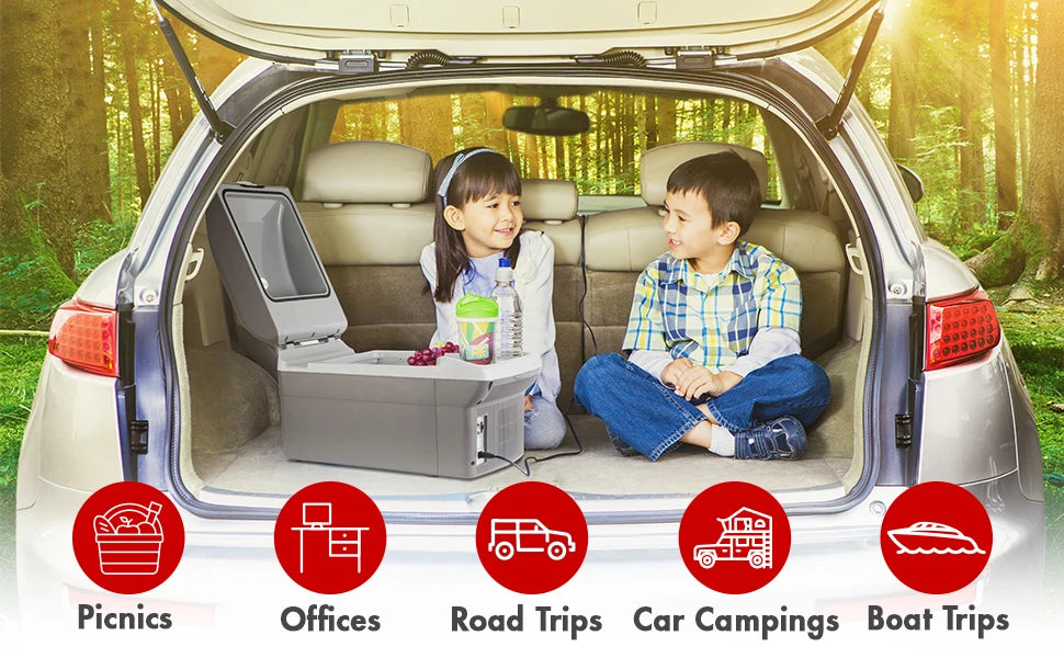 Ljustra 14L Portable Thermoelectric Cooler Warmer for Car Camping Travel