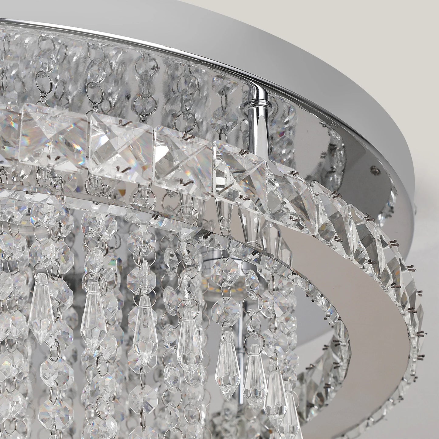 Modern K9 Crystal Chandelier Ceiling Light Fixture LED Pendant Lamp