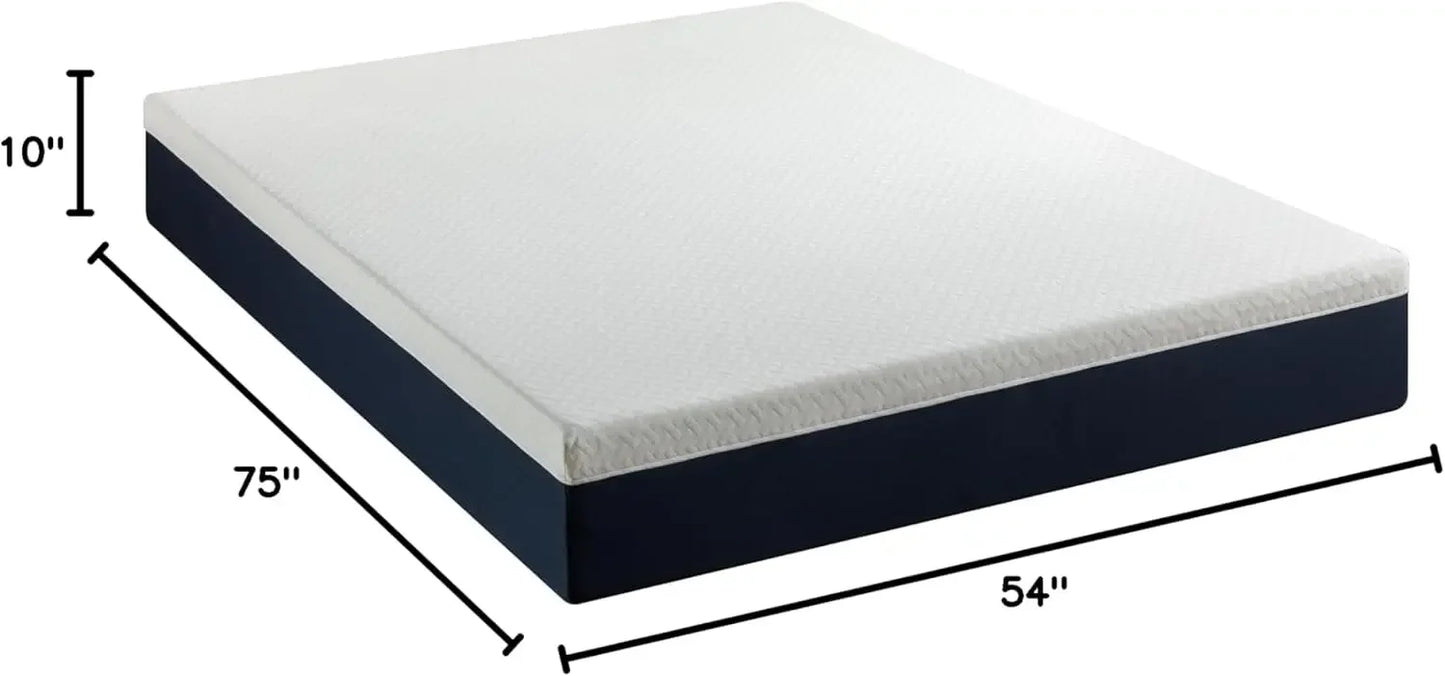 Ljustra 10 Inch Hybrid Mattress Full Cooling Comfort Medium Firm Motion Isolation