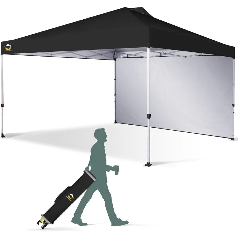Ljustra 12x12 Pop Up Canopy Tent Instant Commercial with Sidewall