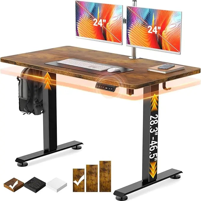 Ljustra Electric Standing Desk Height Adjustable Home Office Computer Table