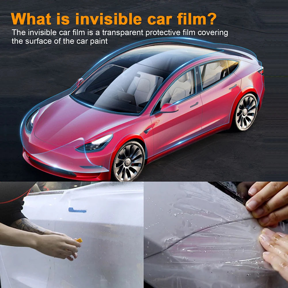TPU Scratch Resistant Car Paint Protection Film Tesla Model Y 2020-2024
