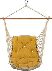 Luxe Indigo Sunbrella Tufted Single Swing Indoor Outdoor 300 LB Capacity