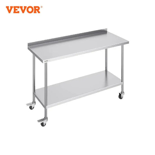 Ljustra Stainless Steel Work Table Commercial Food Prep Table Heavy Duty