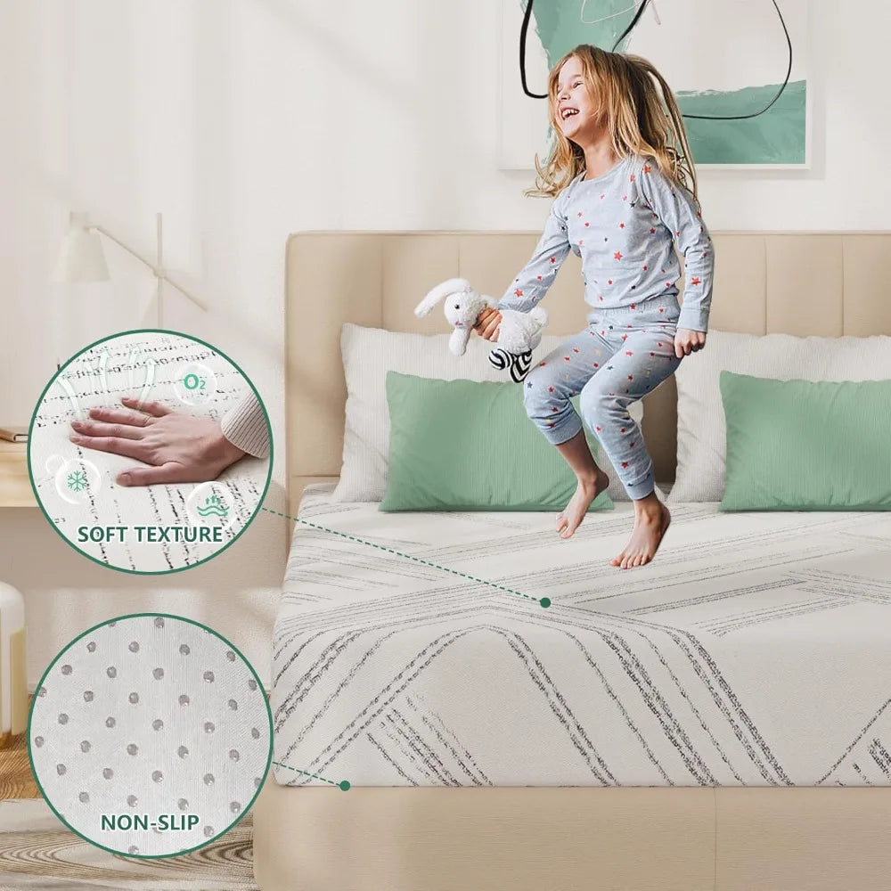 Ljustra 10 Inch King Size Mattress Firm Gel Memory Foam Pressure Relief