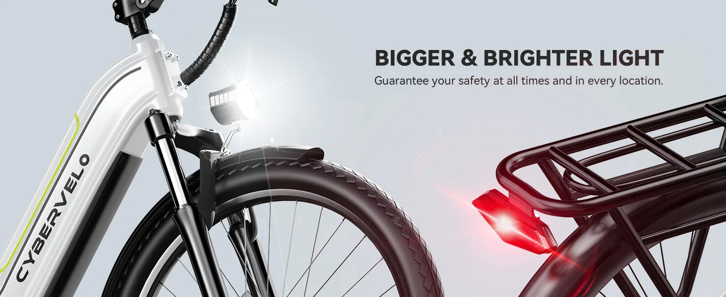 Ljustra 1000 Peak Electric Bike 80 Miles Removable Battery 26 Inch