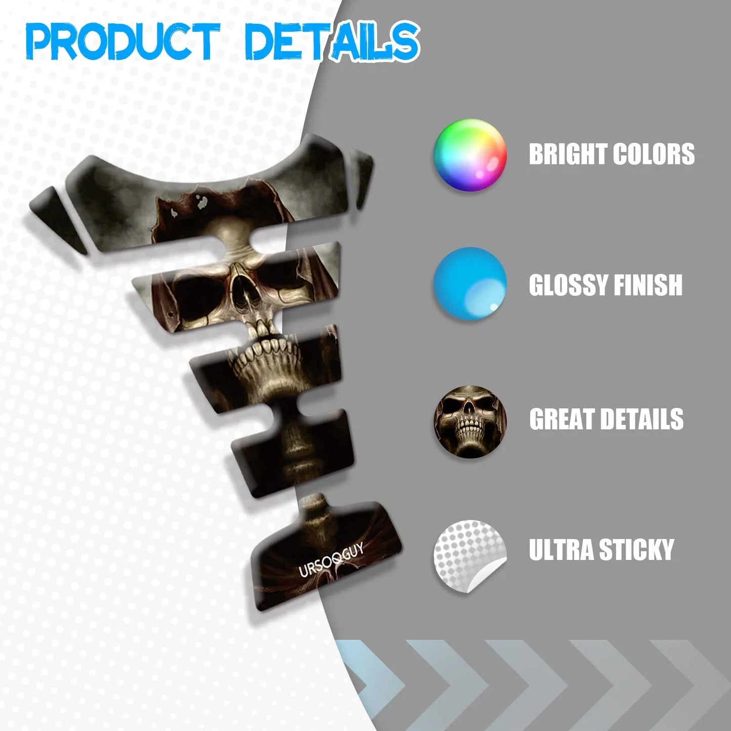 Durable Tank Pad Fuel Tank Sticker Decal for Harley Sportster XL 883 1200