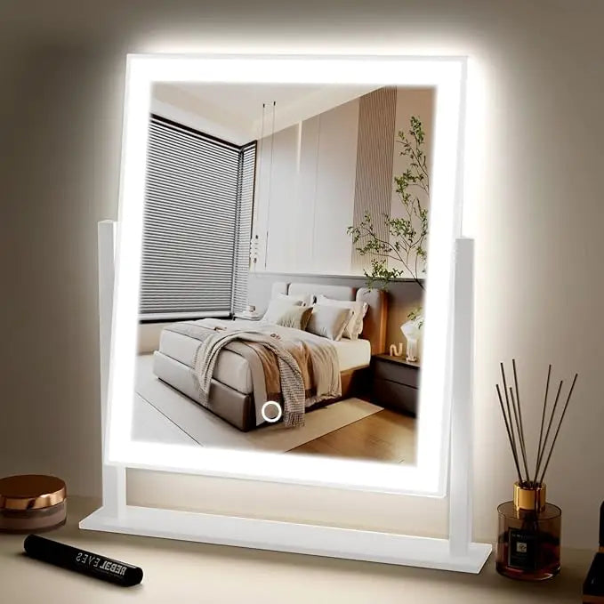 Lighted LED Makeup Mirror Hollywood Vanity Mirror with Adjustable Brightness