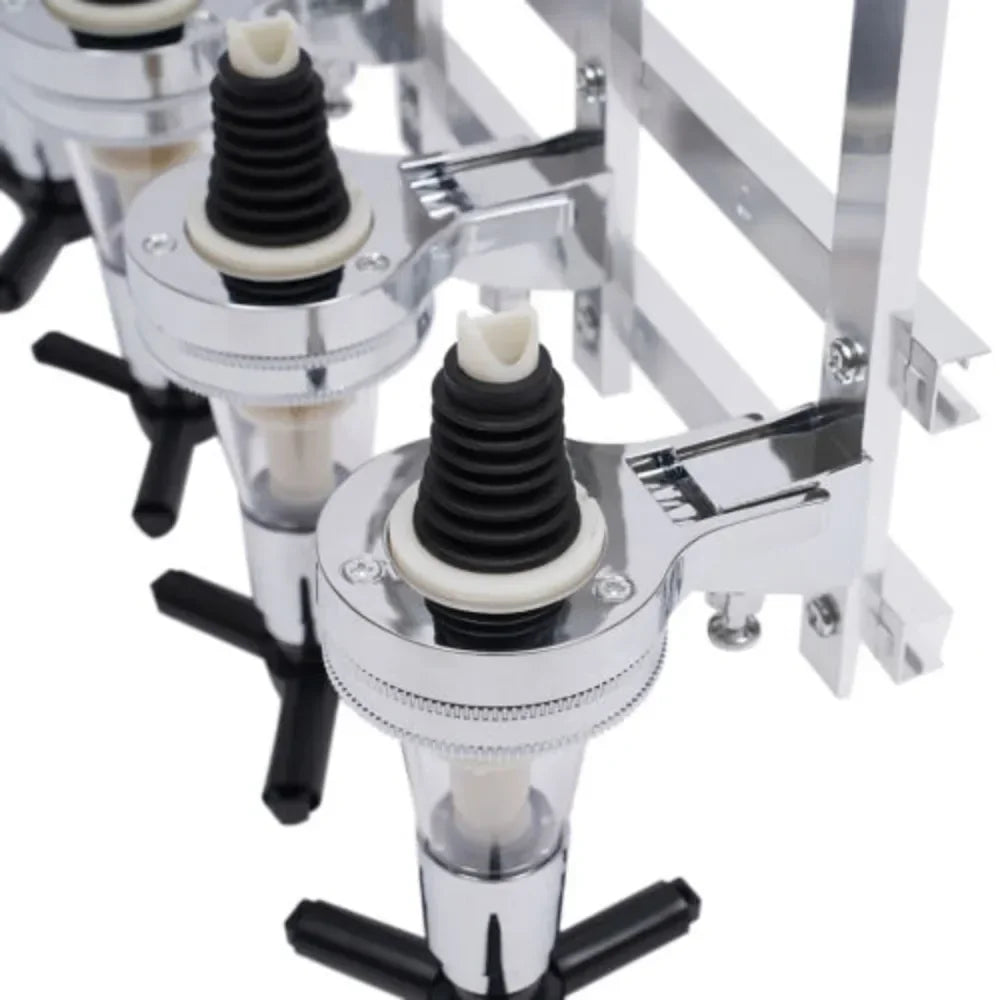 Ljustra Wall Mount 4 Bottle Dispenser Alcohol Shelf Liquor Rack