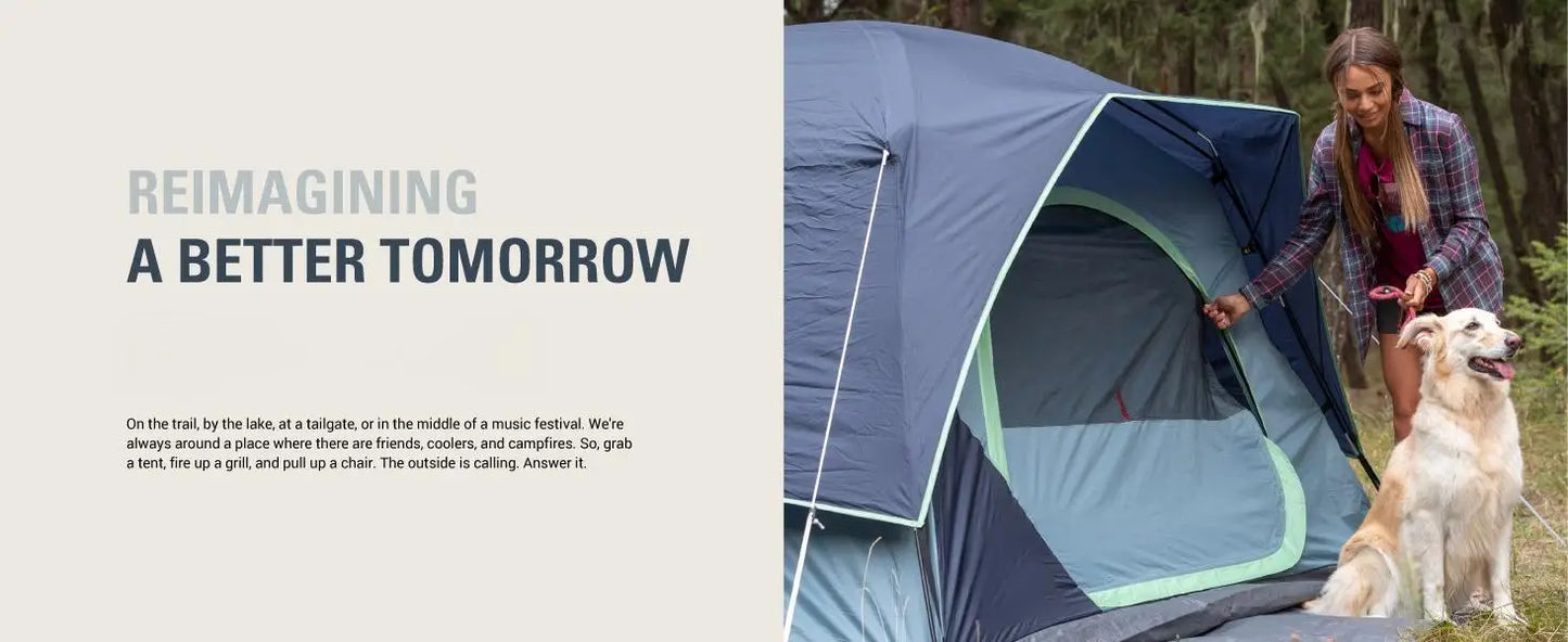 8-Person Family Camping Tent Weatherproof Easy Setup Airbeds