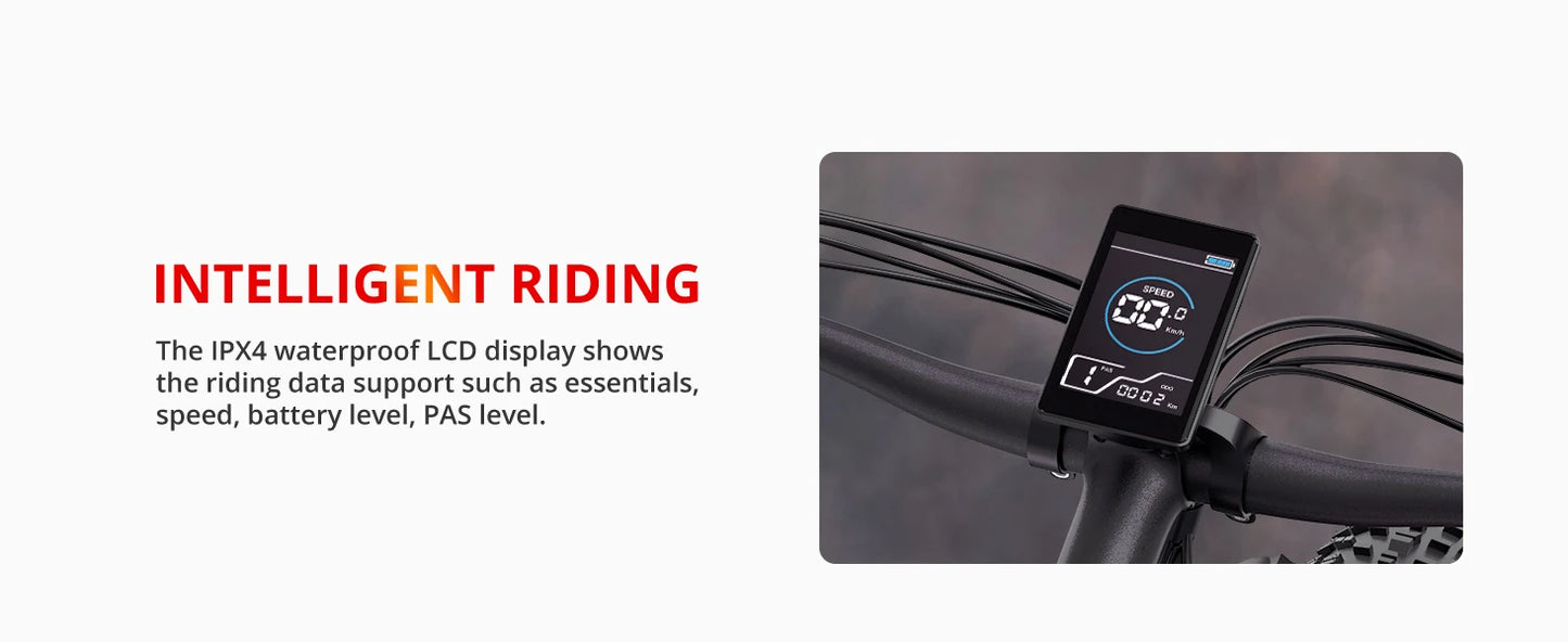 Ljustra AMYET EB26 Electric Bike 1500W 28mph Adult Mountain Bike