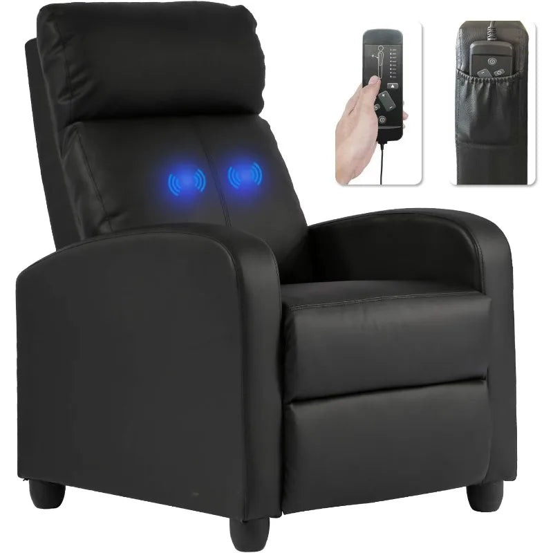 Modern Recliner Chair with Massage Function for Living Room Lounge