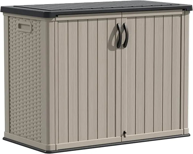Outdoor Storage Cabinet 26 Cu Ft Lockable Waterproof Shed Tools Box