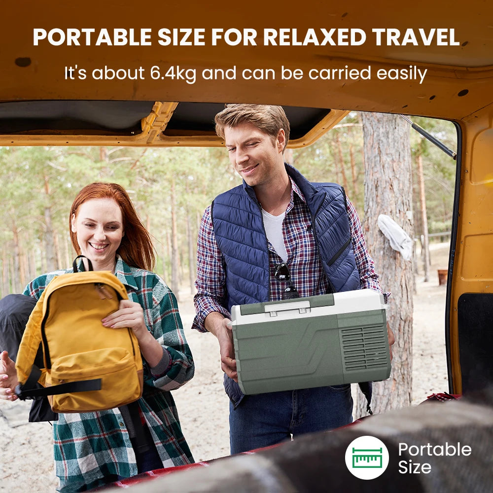 Ljustra 9L Portable Refrigerator 12V 24V Mini Freezer for Camping Outdoor