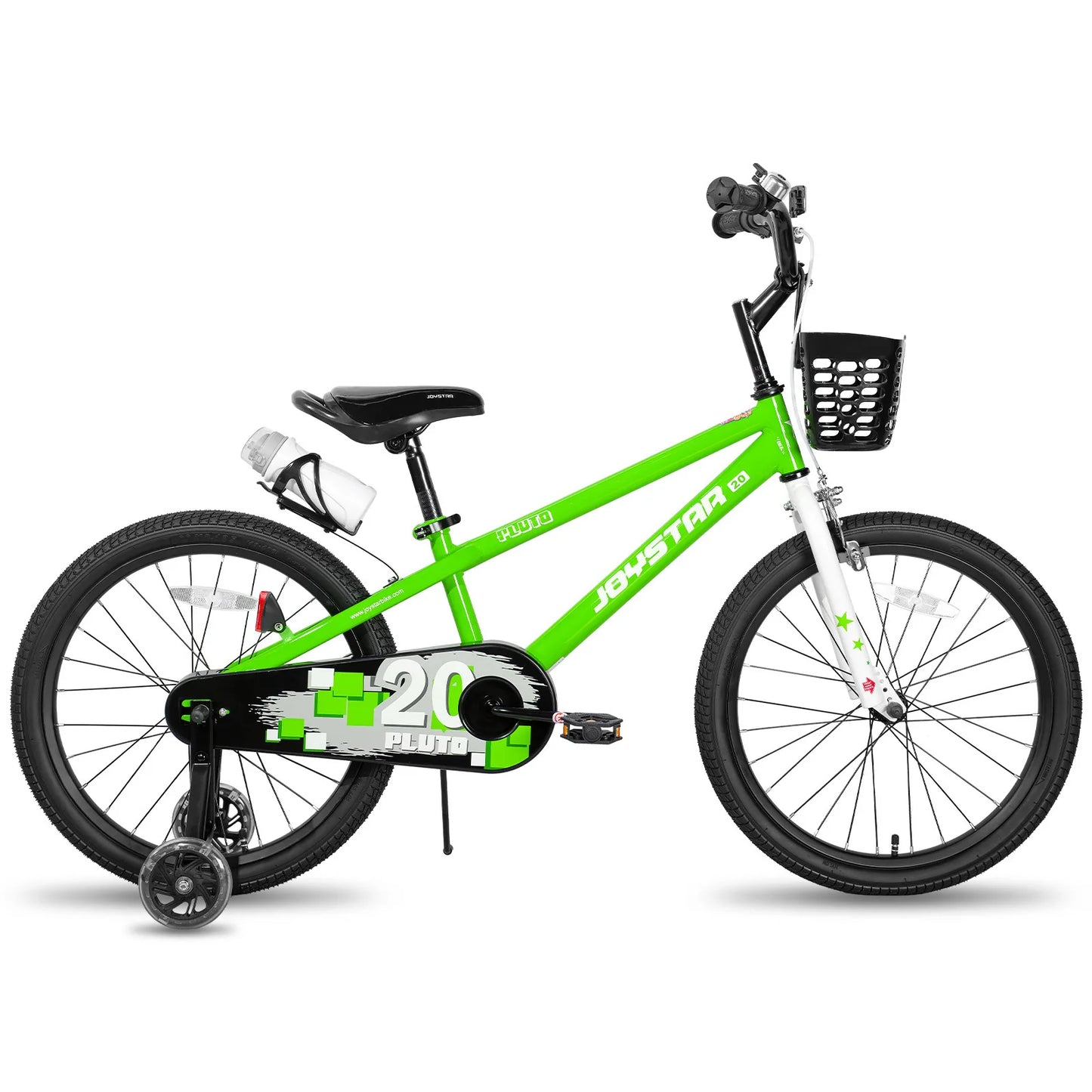 Ljustra Kids Bike with Light Up Training Wheels for Ages 3-12 Years