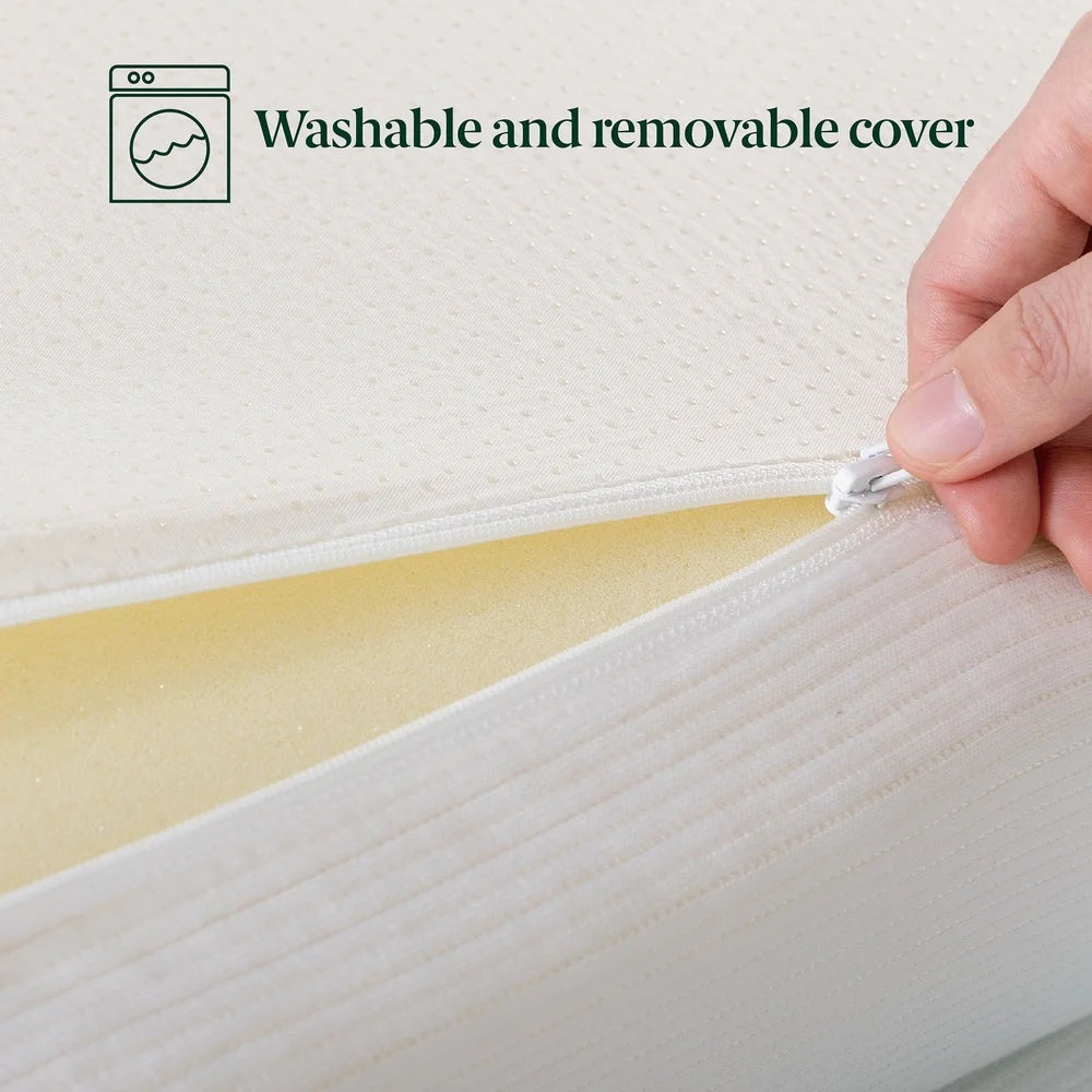 Ljustra Dual-Layer Memory Foam Mattress Topper Twin Odor Absorbing