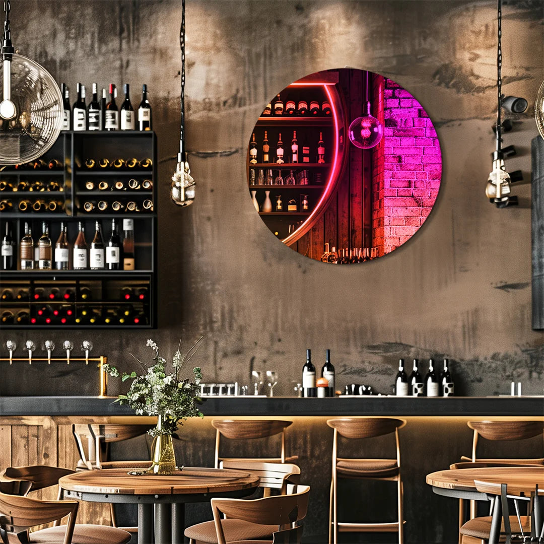 Ljustra Iridescent Wall Mirror Full Length Oval Decorative Accent Mirror