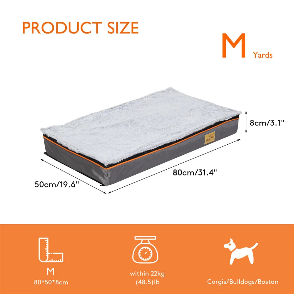 Premium Orthopedic Memory Foam Dog Bed Waterproof Washable Jumbo Mattress