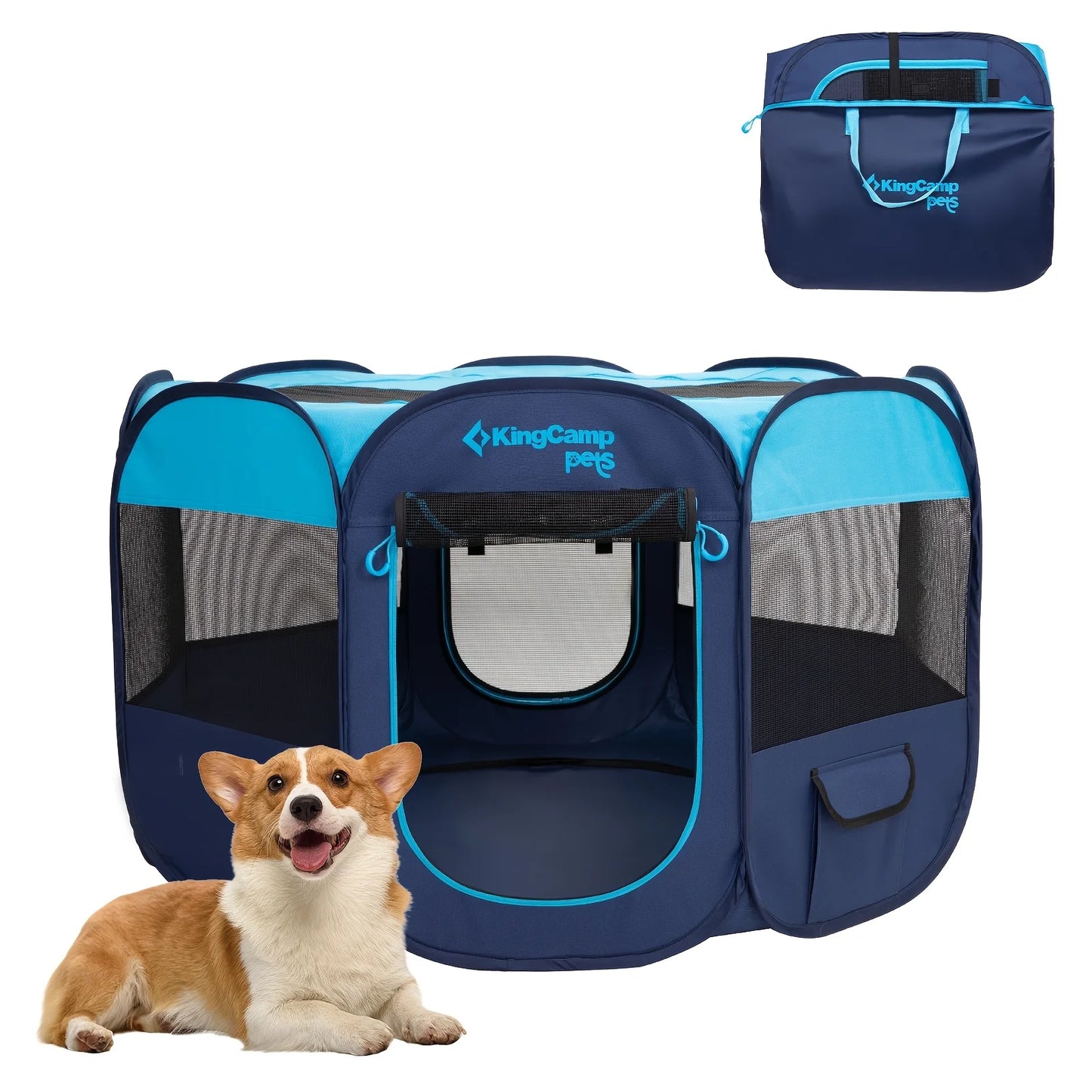 KingCamp Portable Dog Playpen Cat Tent Indoor Outdoor Foldable Kennel