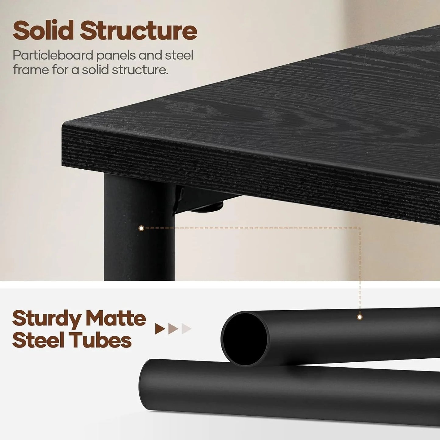 Space Saving Nightstand with USB Ports and Storage Drawer for Bedroom