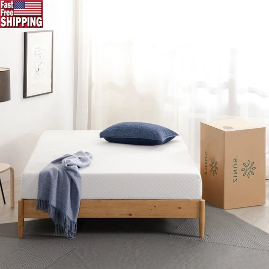 Ljustra Green Tea Cool Mate 8 Inch Gel Memory Foam Mattress Queen