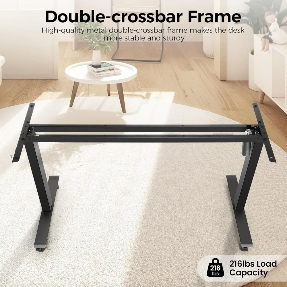 Electric Standing Desk 63x24 Adjustable Height Sit Stand Up Desk