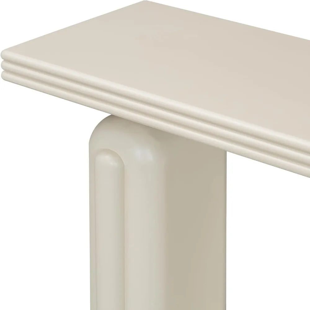 60 Inch Elegant Console Table Acacia Veneer Entryway Side Table