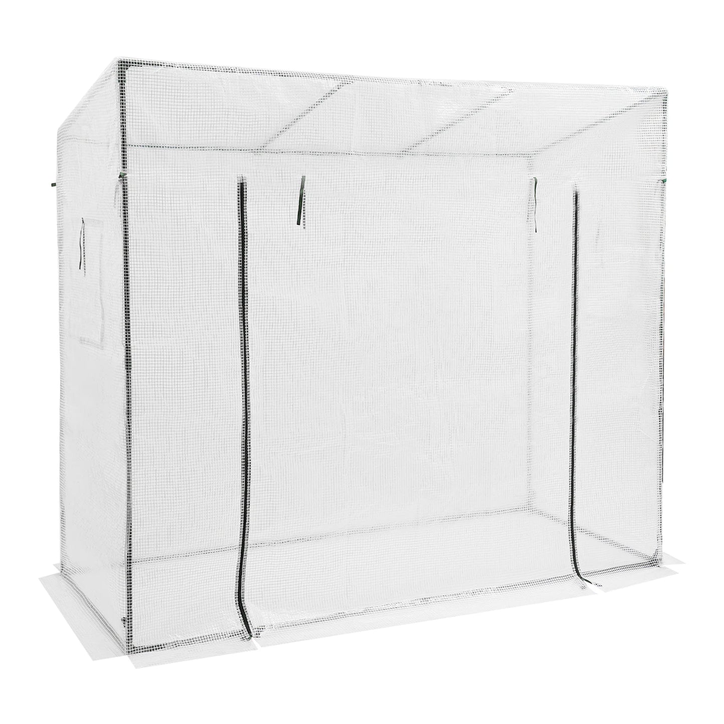 Green House Kit Outdoor Greenhouse Plant Storage PE Cover 200x77x170cm