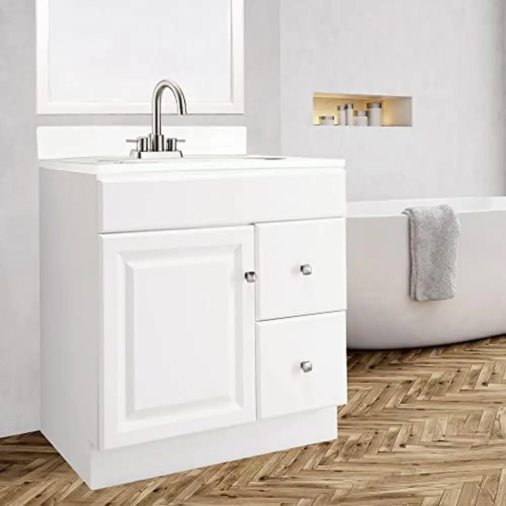Bathroom Vanity Storage Cabinet 30x18 Water Resistant Unassembled