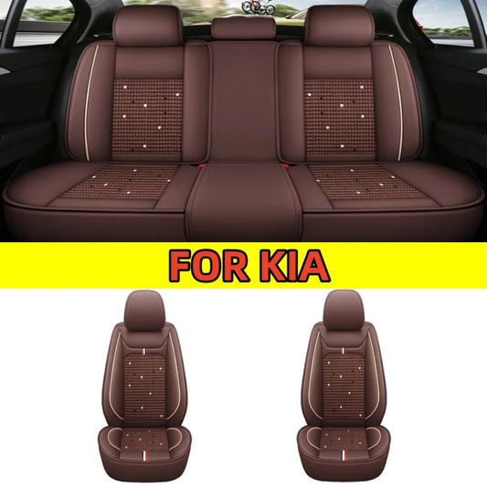 Kia K5 2025 Waterproof Wear-Resistant Leather Car Seat Covers 4 Seasons