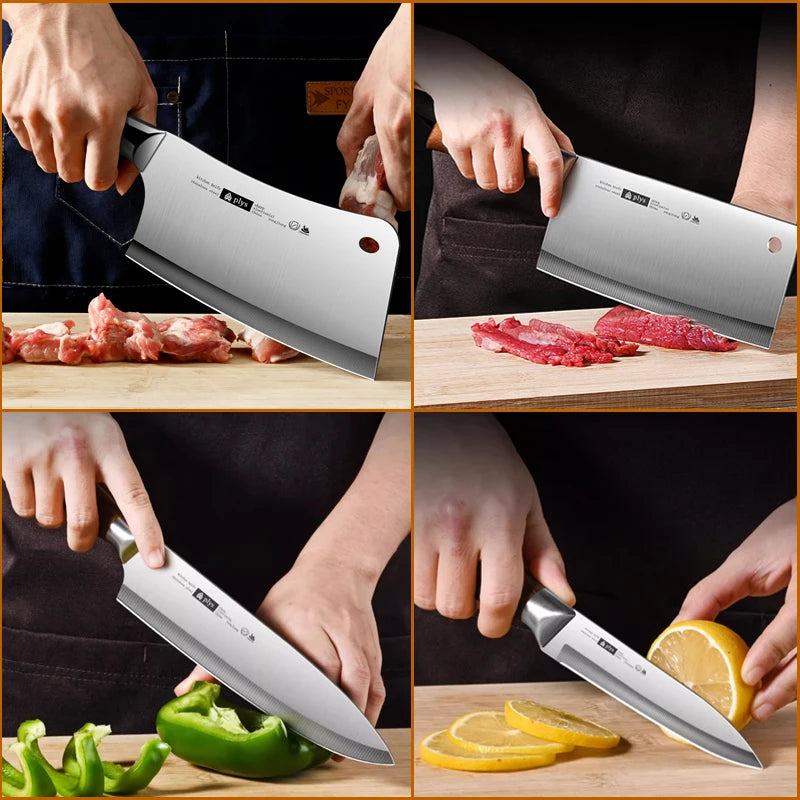 Professional Kitchen Knife Set 4-Piece Multi-Purpose Chef Knives