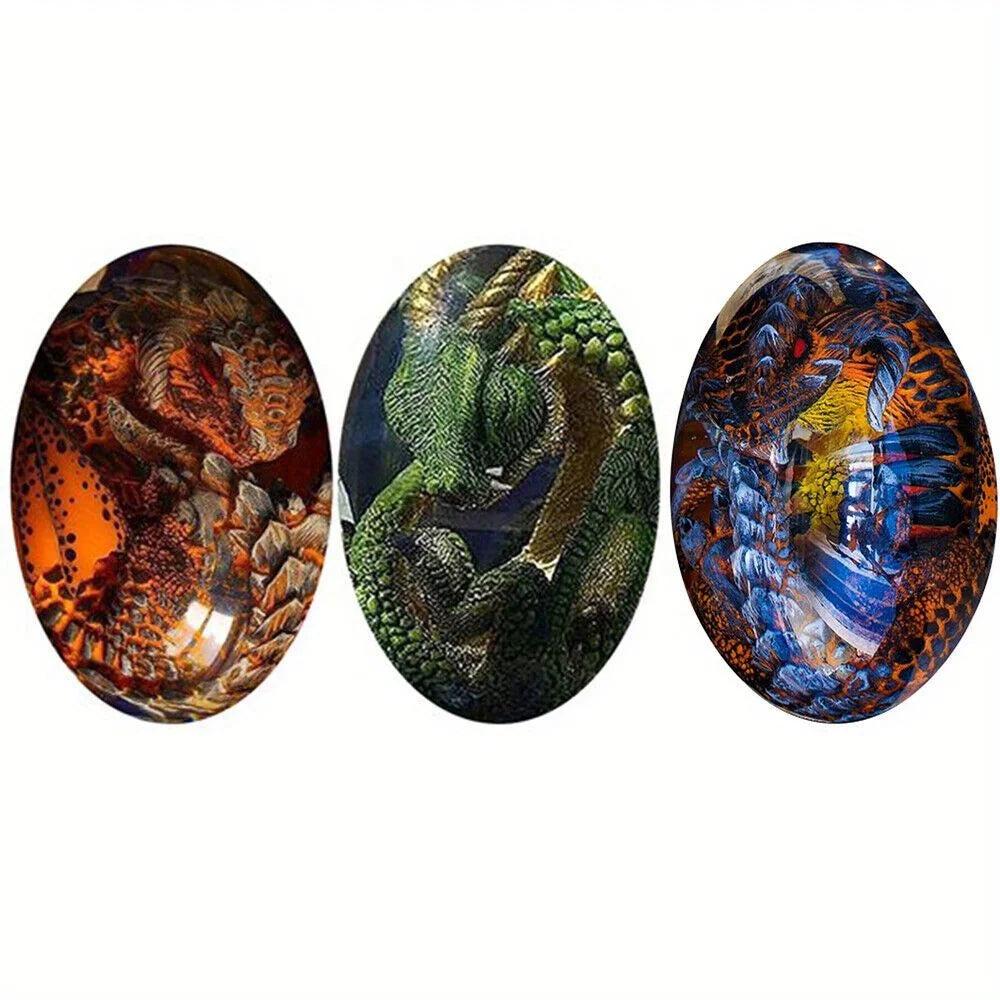 Crystal Transparent Resin Dragon Egg Lava Dinosaur Souvenir Decor