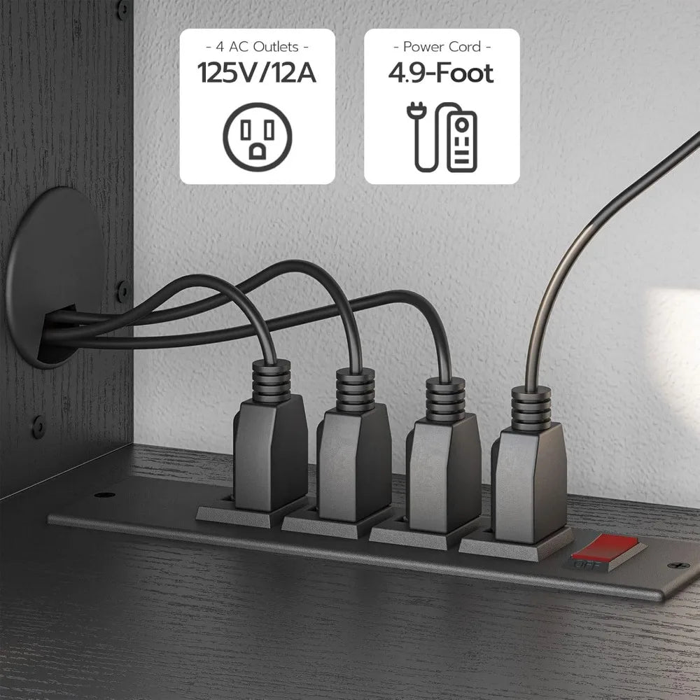 55 Inch Floating TV Stand Modern Wall Mounted Media Console Shelf