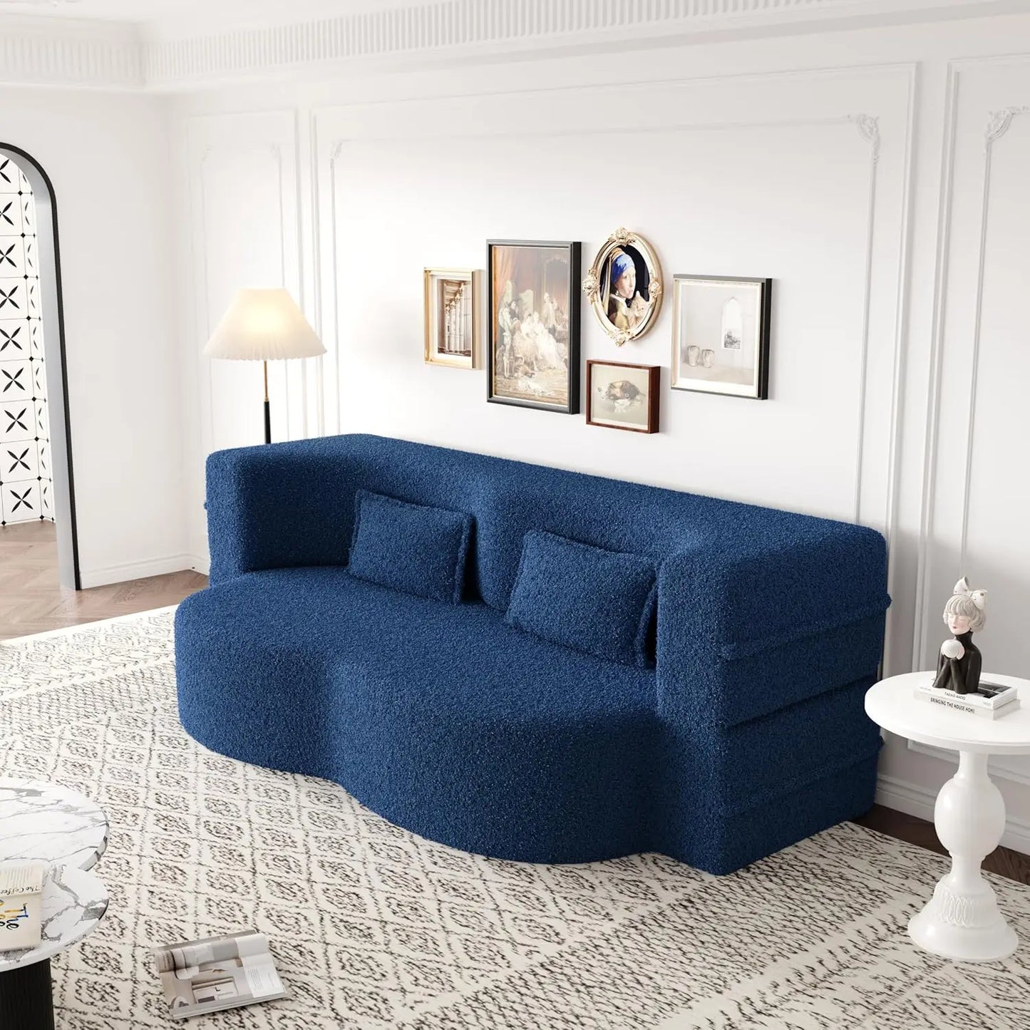 Ljustra Convertible Folding Sofa Bed Memory Foam Sleeper Couch