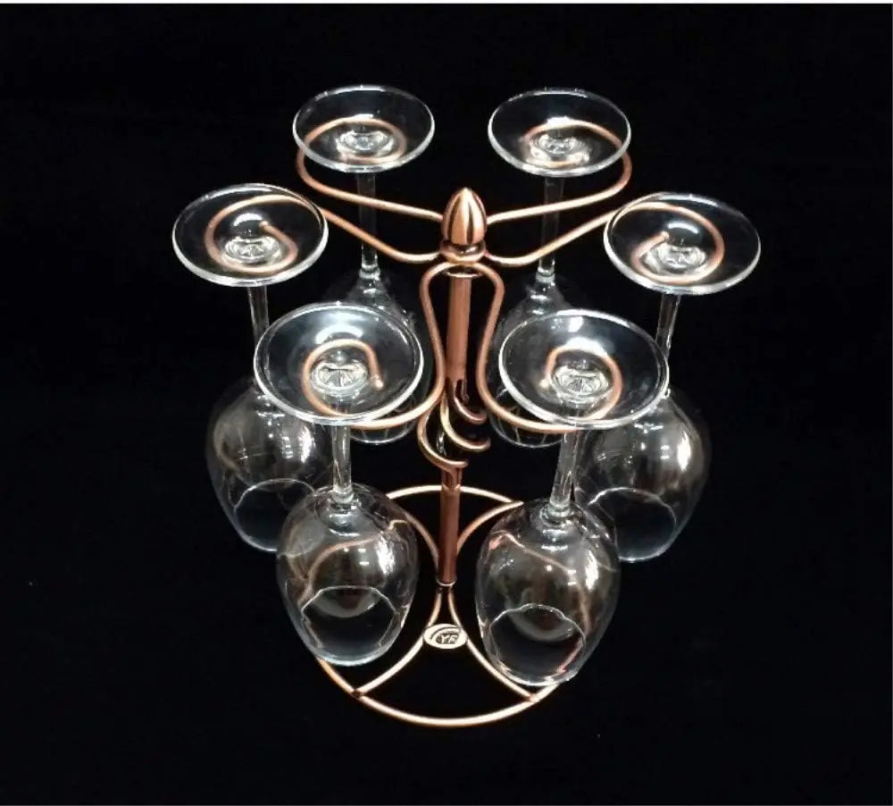 Ljustra Fantasee Wine Glass Holder Tabletop Stemware Rack for 6 Glasses