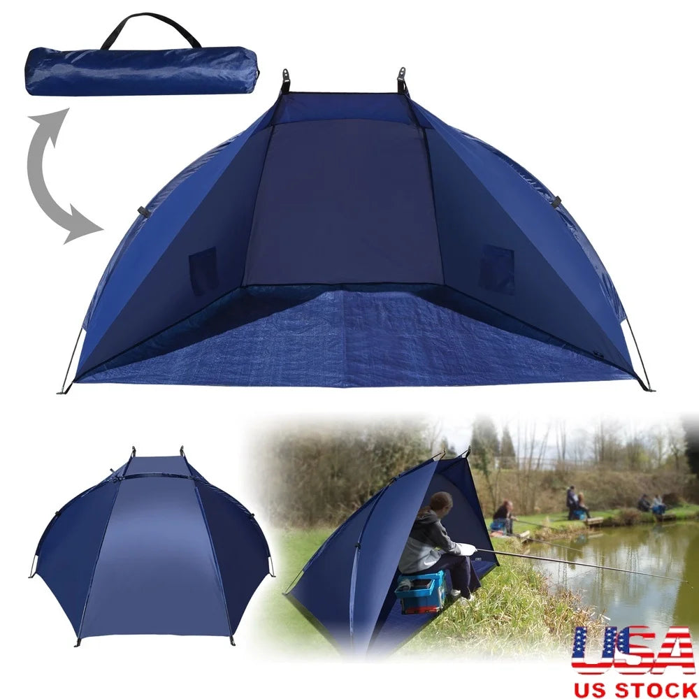 Beach Tent Sunshade Shelter Outdoor Canopy Easy Pop Up Water-Resistant
