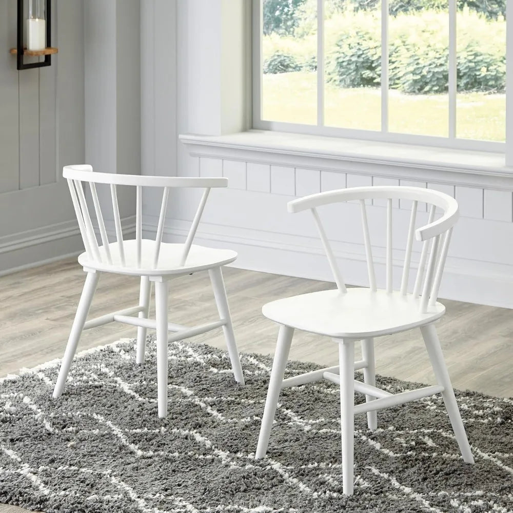 Grannen Modern Spindle Back Dining Chair Set of 2 for Home Decor