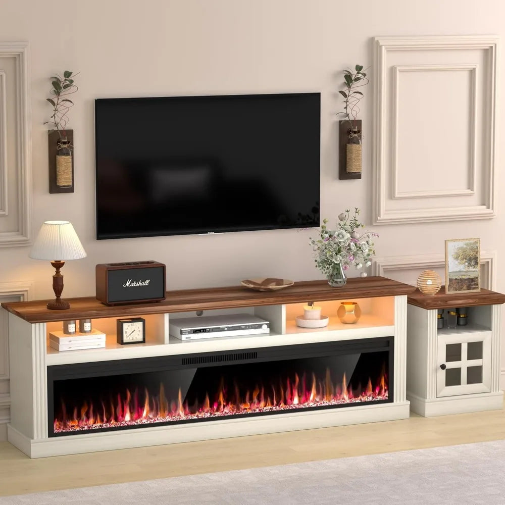 58 Inch Fireplace TV Stand for TVs Up to 65 Electric Fireplace Entertainment Center