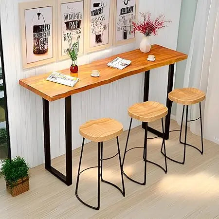 Counter Height Narrow Bar Table for Small Spaces Pub Kitchen Entryway