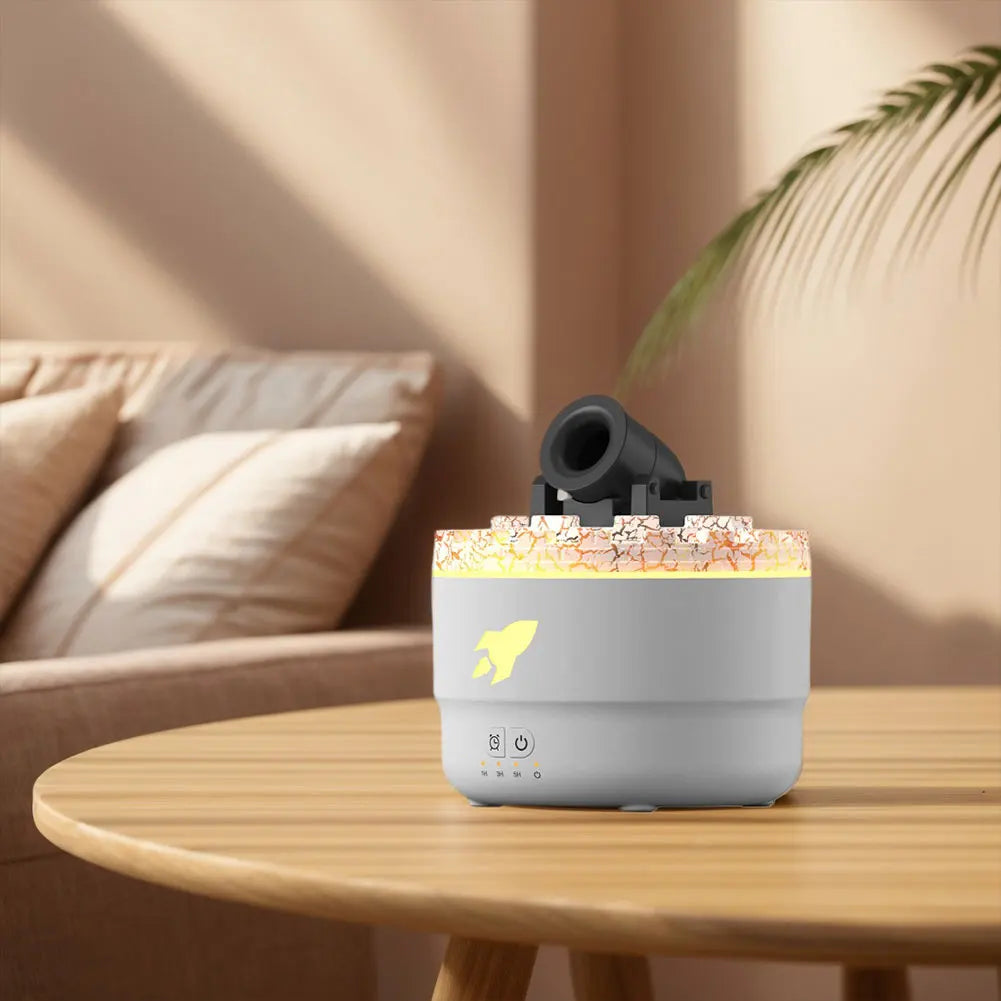 Ljustra Volcanic Crack Light Cannon Aroma Humidifier Diffuser