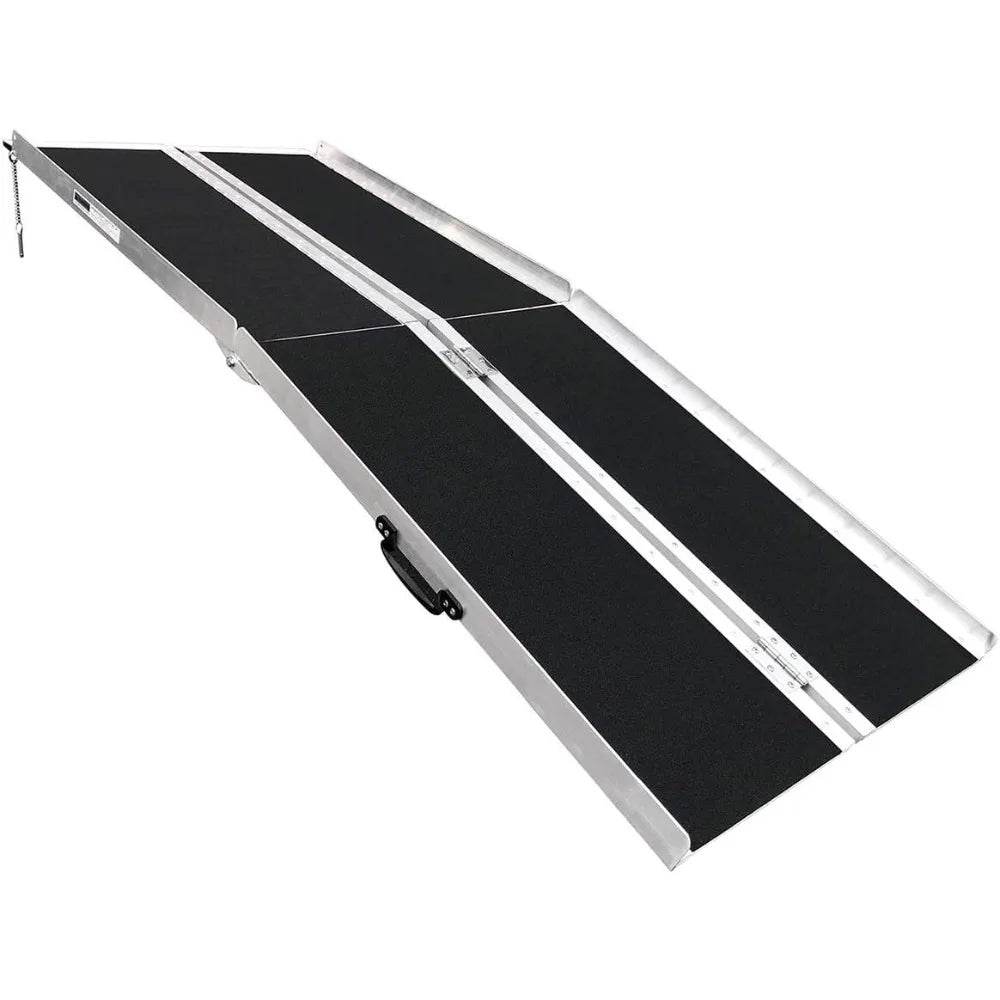 Extra Wide Non-Skid Aluminum Wheelchair Scooter Loading Ramp 6FT Portable
