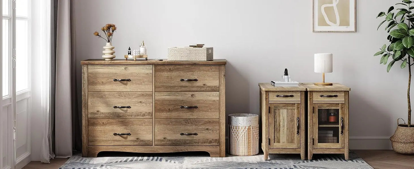 Ljustra Farmhouse End Table with Charging Station Narrow Side Table Storage